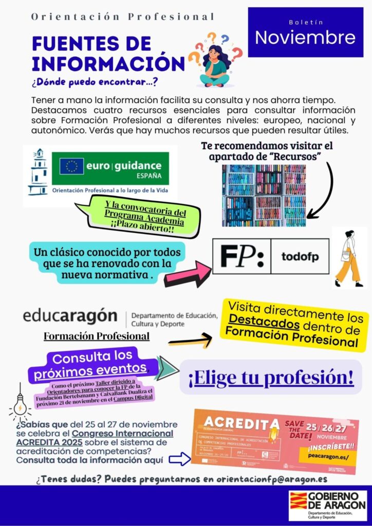 Boletín de Orientación Profesional noviembre 2025